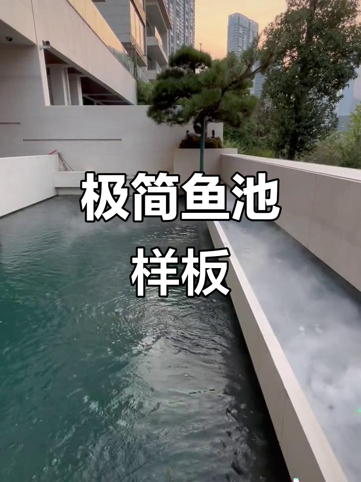 简约风格鱼池设计,深水区2.2米,锦鲤畅游无忧