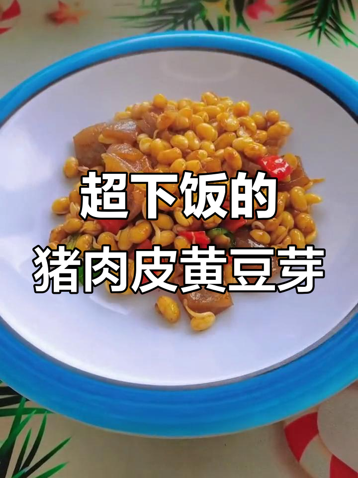 肉皮黄豆芽炒出超下饭美味,简单又家常