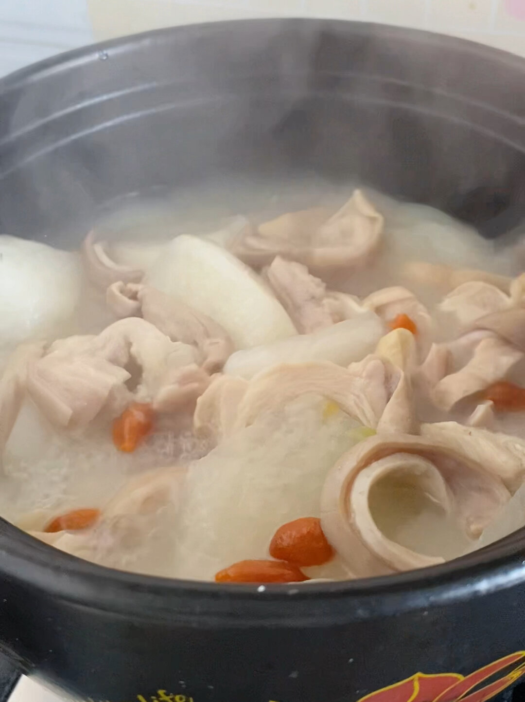 猪肚萝卜汤,那种清淡的食材本身的味道～