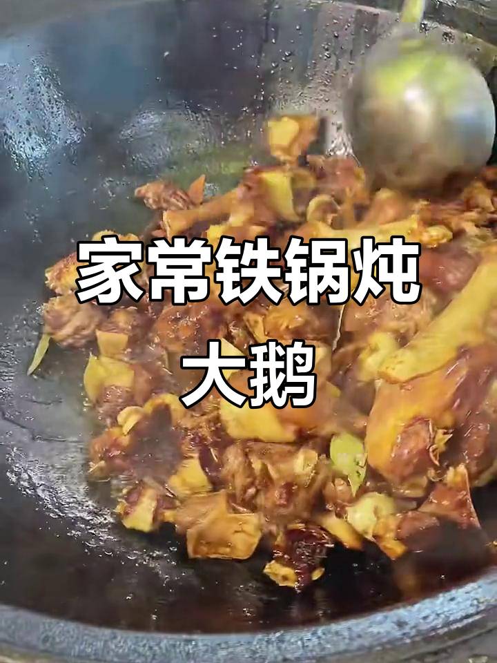 铁锅炖大鹅,家常味十足!教你简单步骤做出美味佳肴