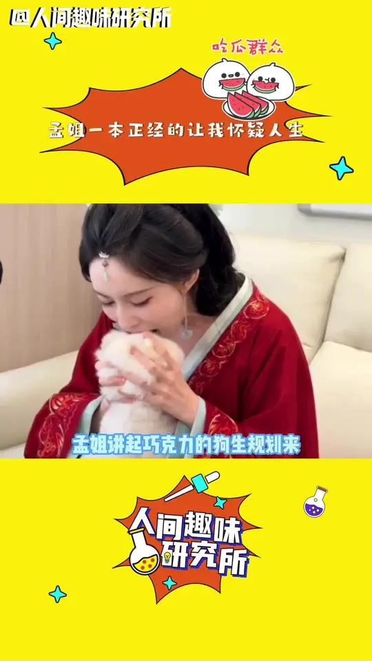 孟姐讲起巧克力的狗生规划来已经不知天地为何物了