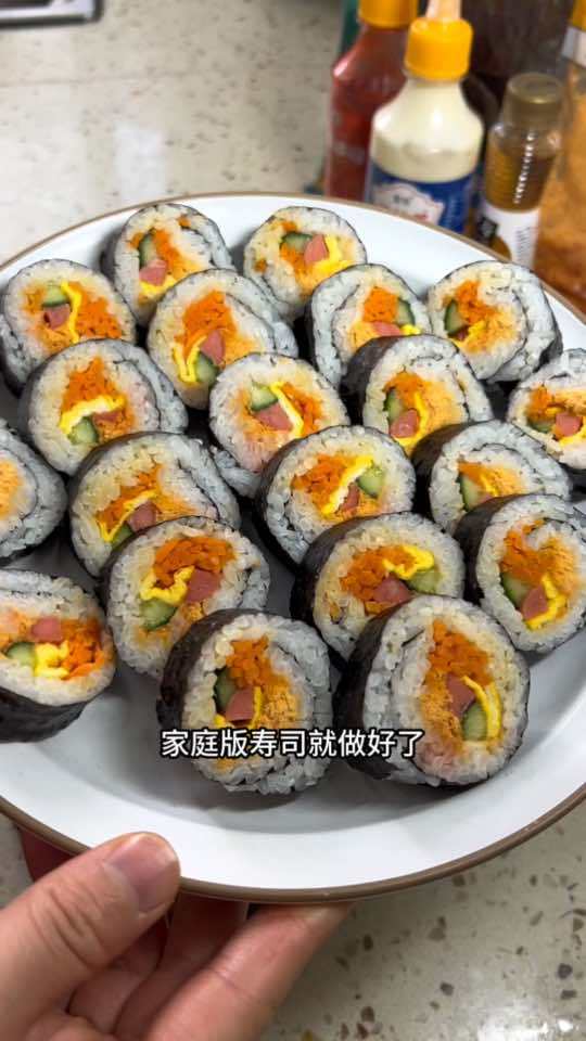 想吃寿司自己在家就能做,简单好吃,把详细教程分享给你们 美食 寿司