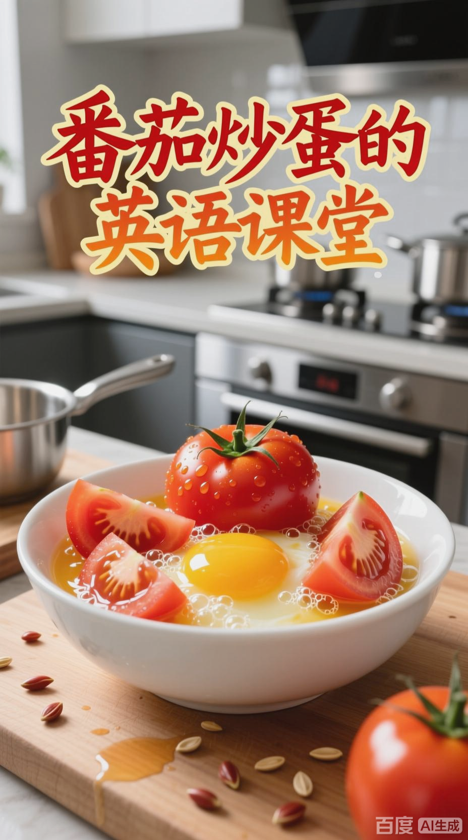 番茄炒蛋英语教程,轻松学做菜