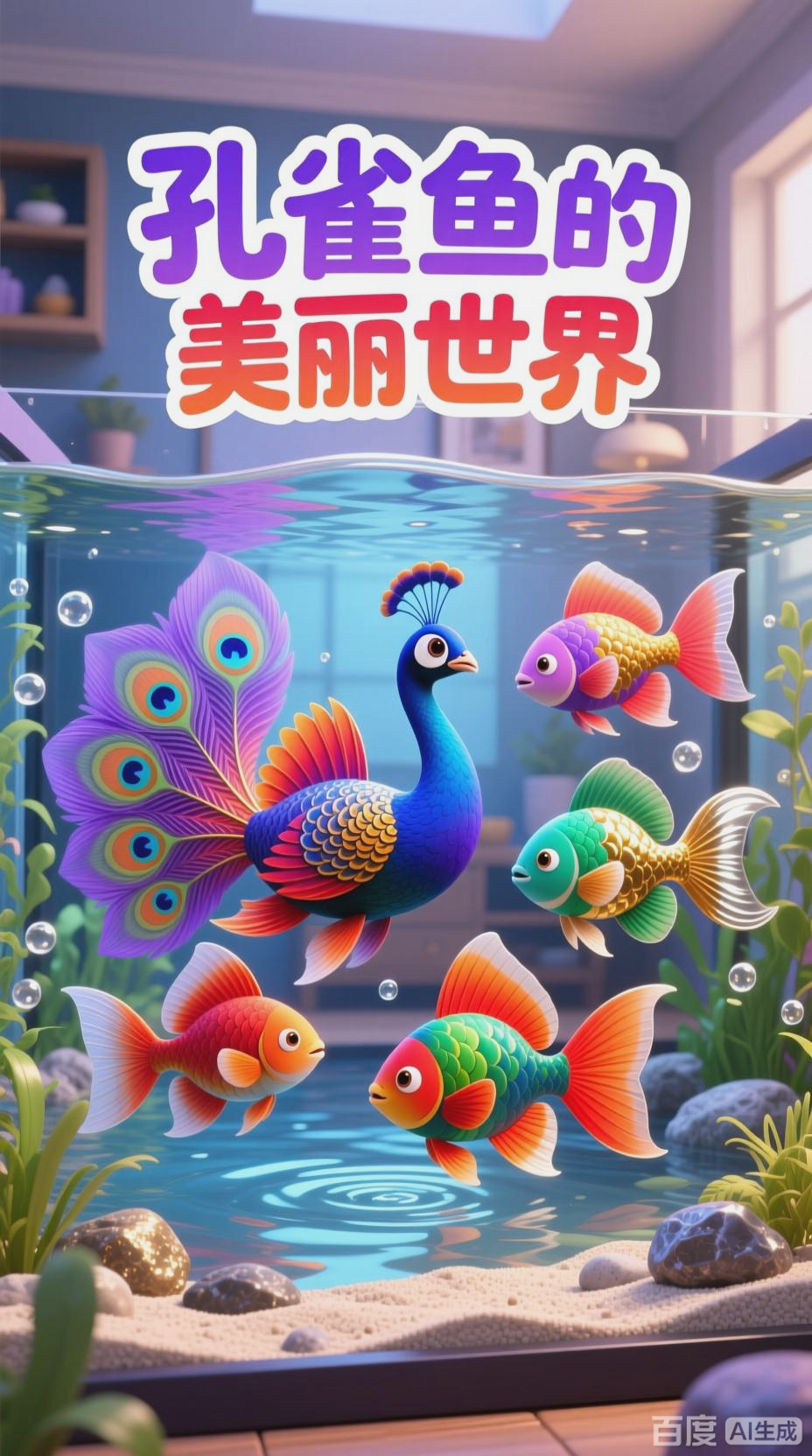 孔雀鱼的美丽世界