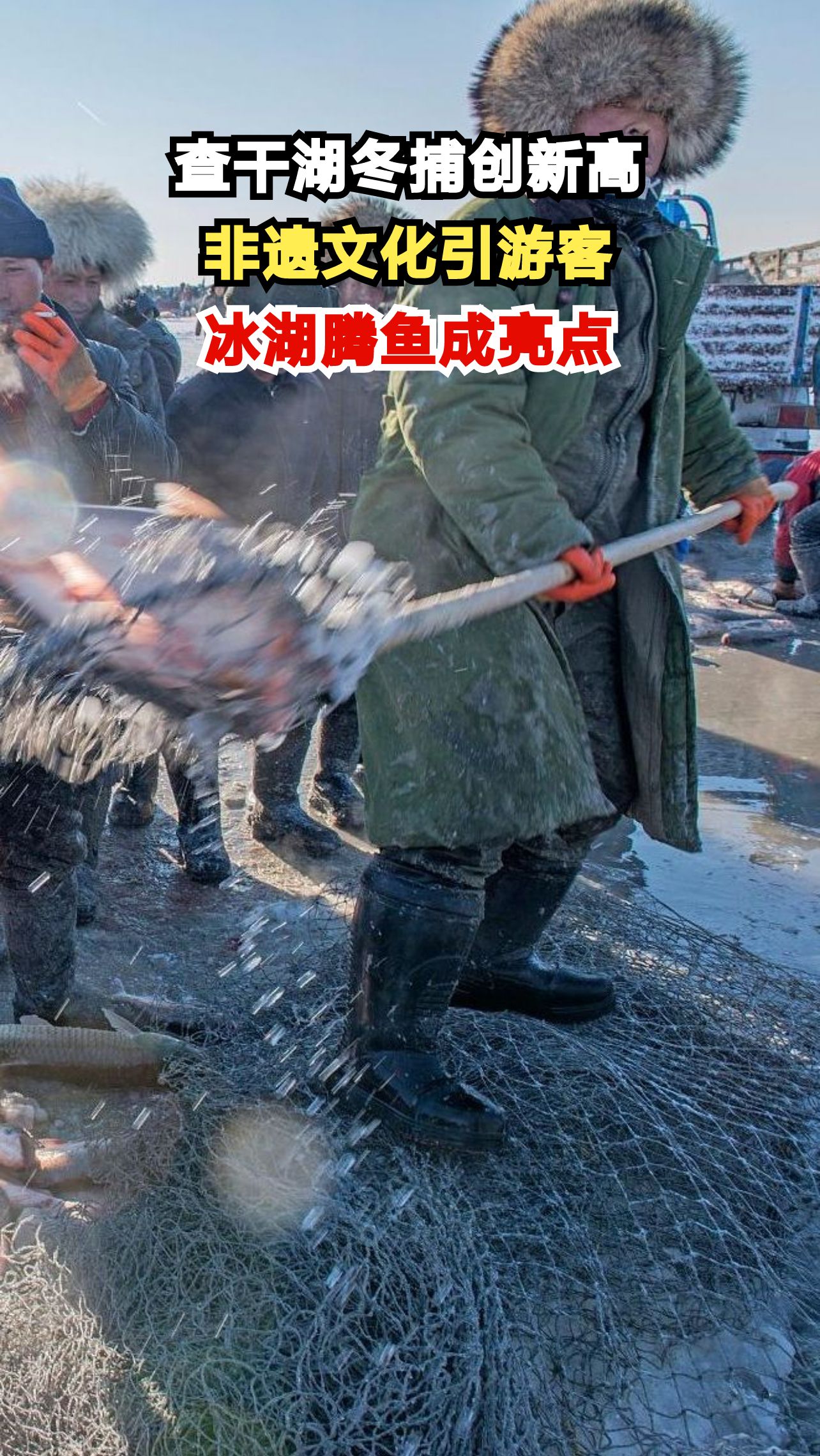 38斤头鱼拍出天价 查干湖冬捕为何吸引数万游客围观