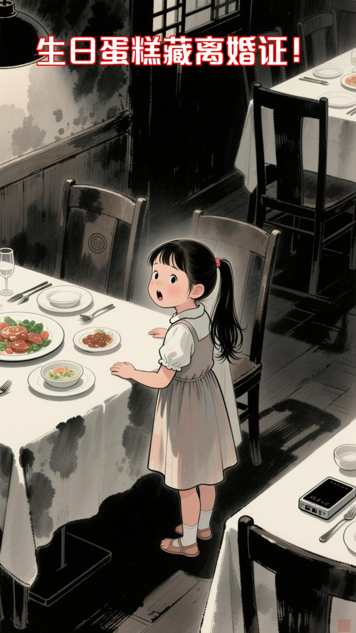 女儿生日宴上，妈妈端出的蛋糕里竟藏着父母的离婚证