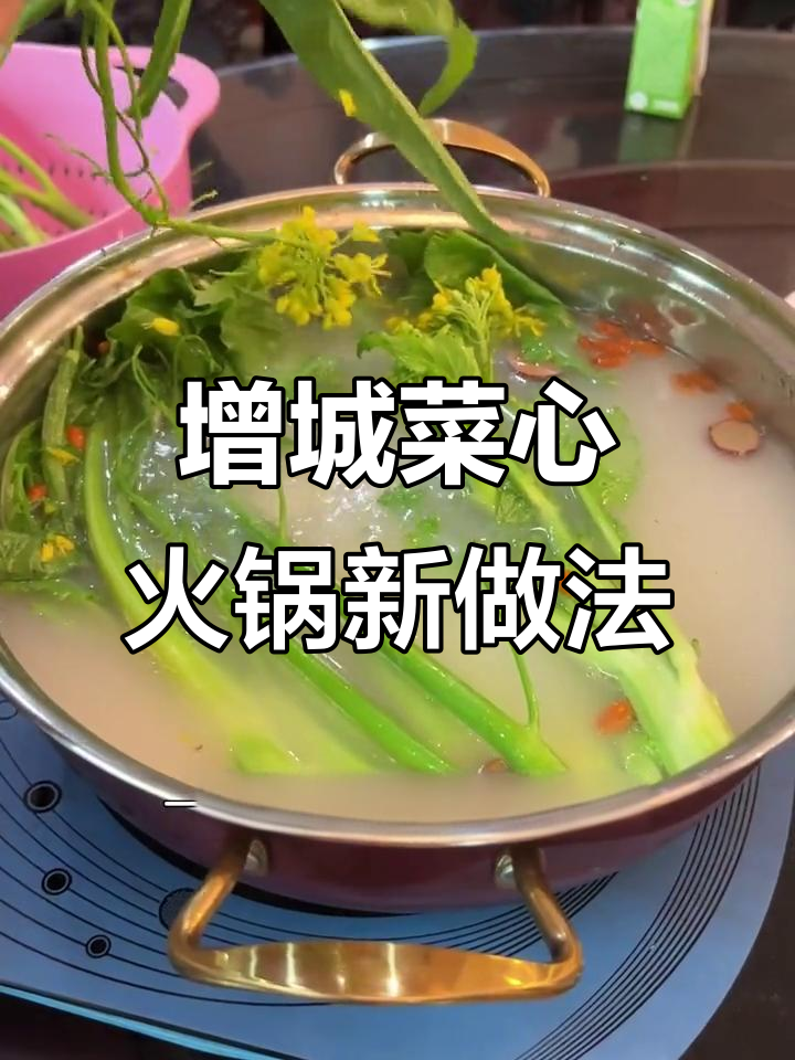 火锅新吃法:增城迟菜心烫九十秒,鲜甜又美味