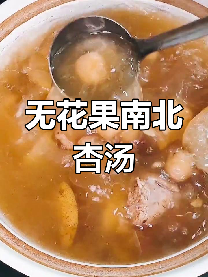 南北杏无花果汤,润燥止咳