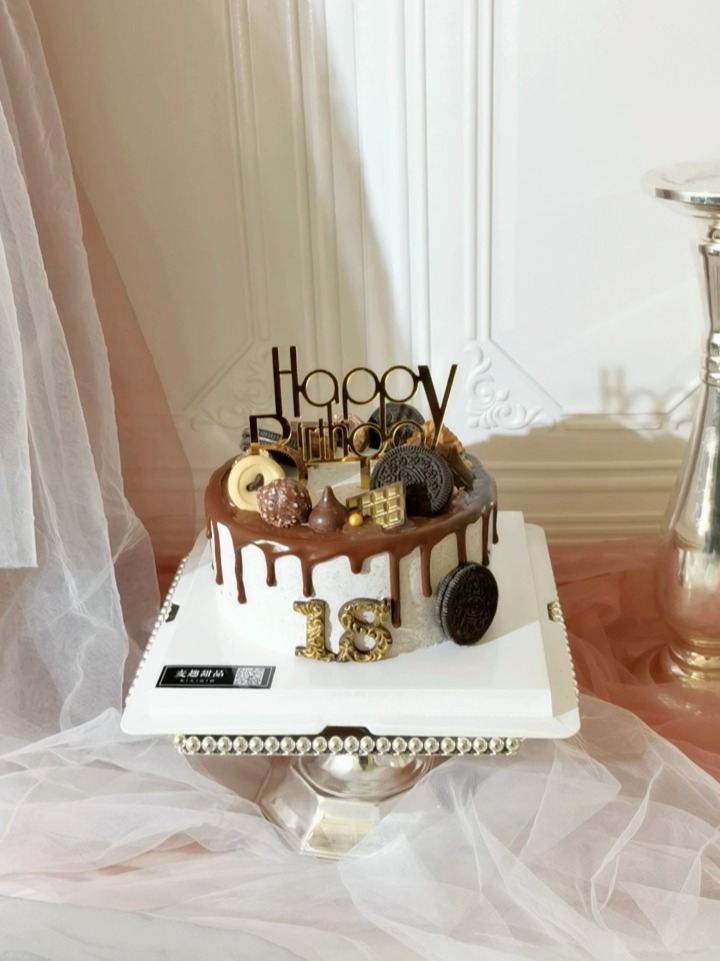 巧克力6寸蛋糕18岁男孩女孩成人礼蛋糕