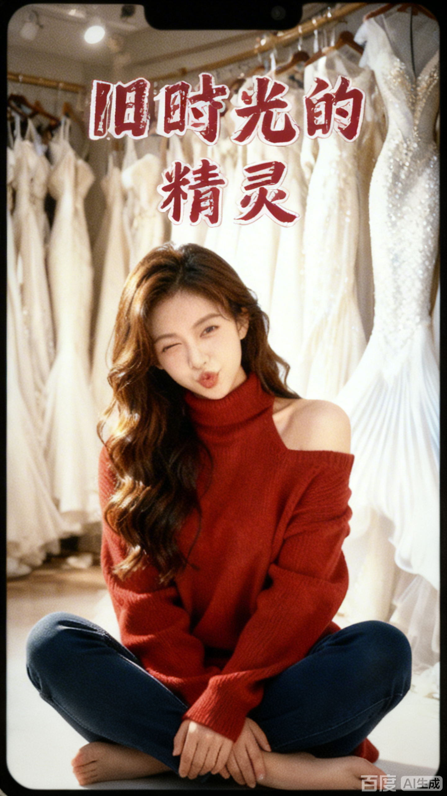 甜橙与鱼尾晚礼服的可爱邂逅
