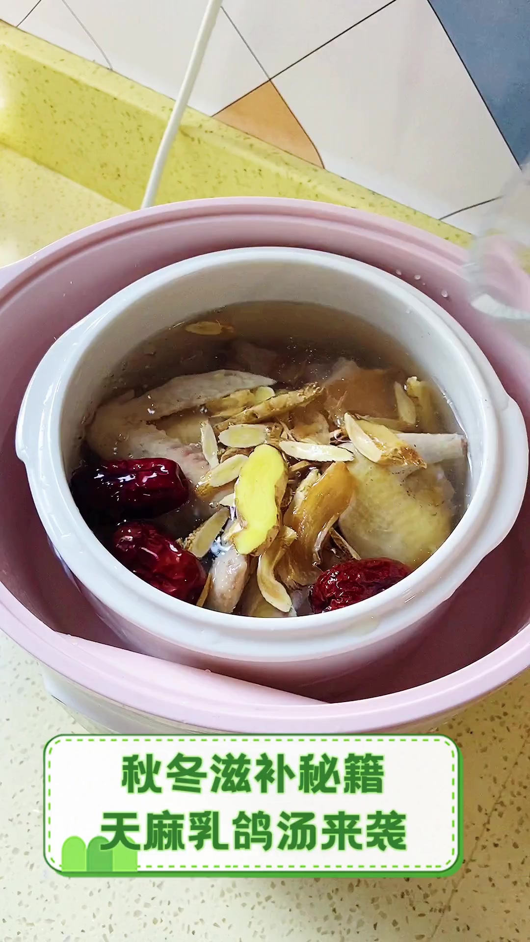 秋冬滋补秘籍,天麻乳鸽汤来袭