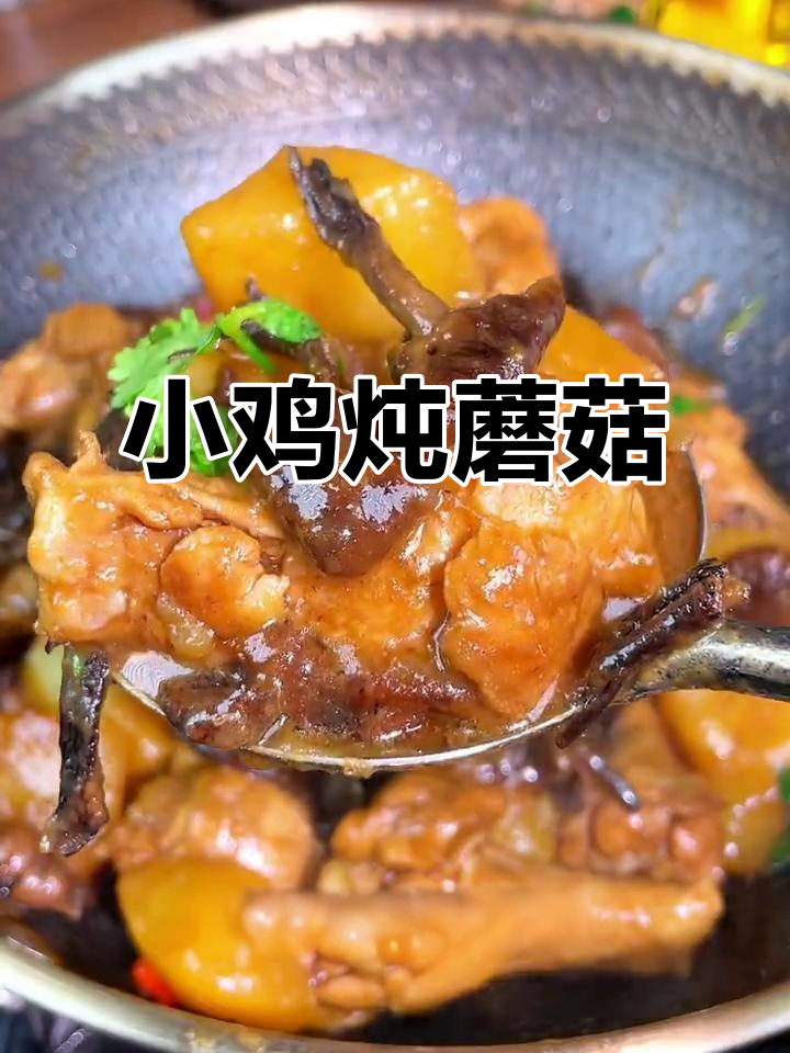 榛蘑炖鸡腿,鲜美又入味!