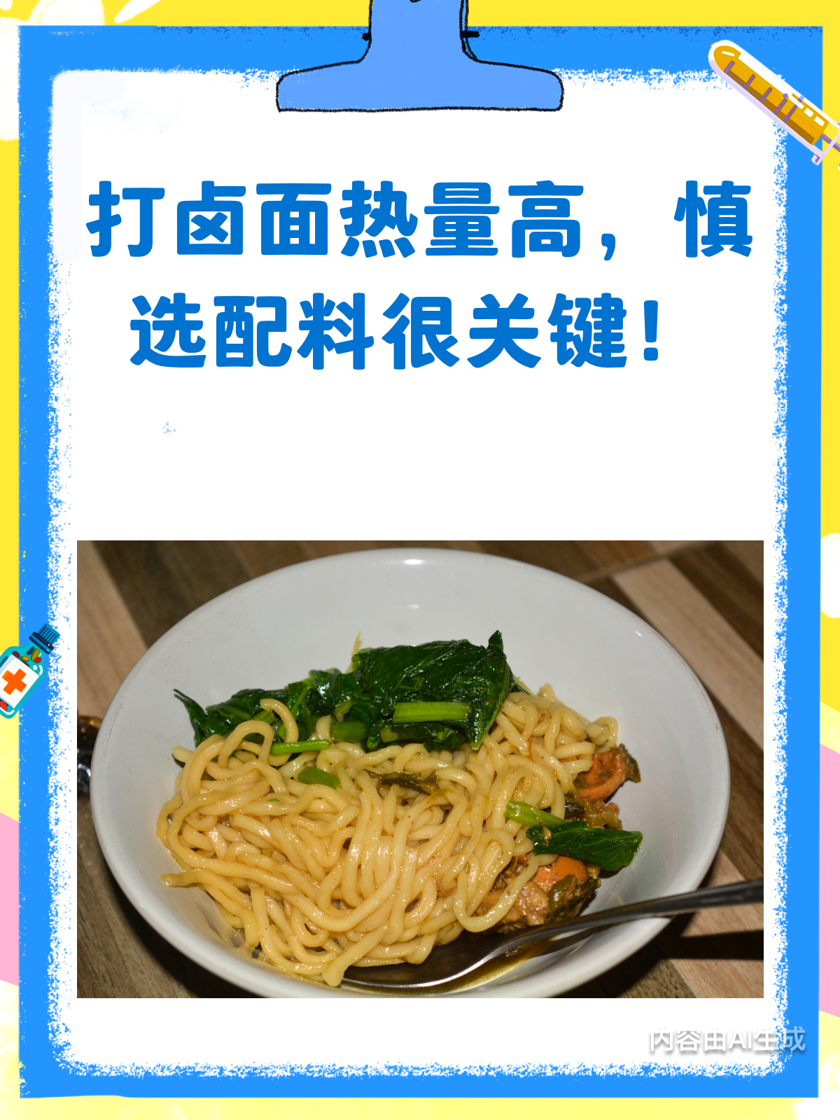 打卤面里的热量陷阱,这些配料要慎加!