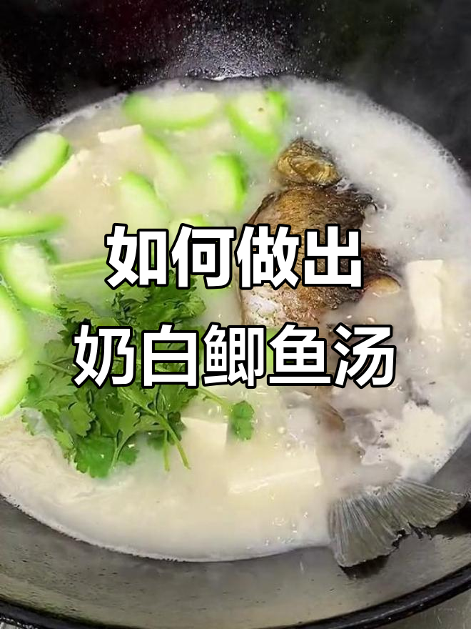 鲫鱼汤变奶白的关键步骤,教你如何做香浓美味