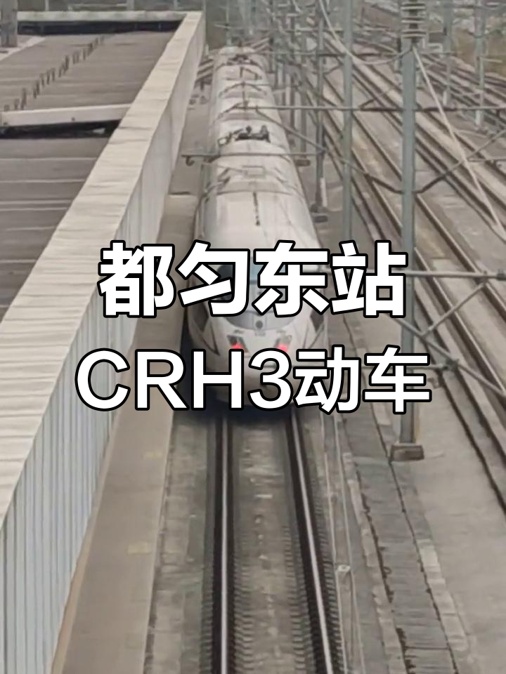 CRH3动车组担当G2929次,都匀东站出站