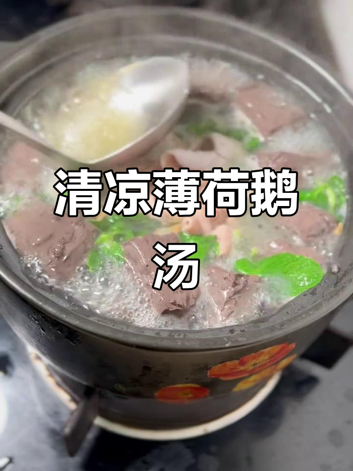 广东薄荷鹅汤，大火煮出鲜美蜂窝口感