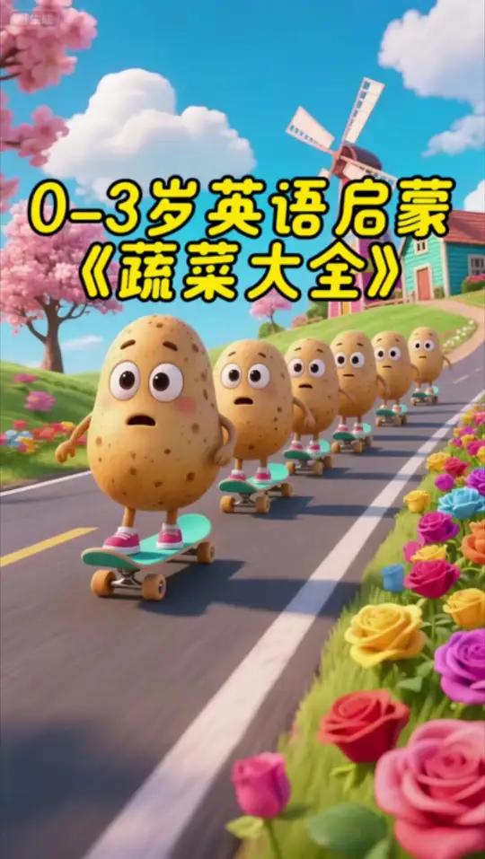 0-3岁英语单词启蒙早教，蔬菜大全