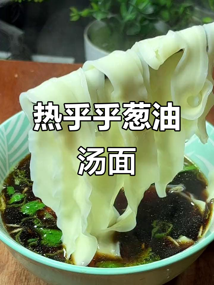 葱油汤面，简单又美味！孩子最爱吃的热腾腾面条