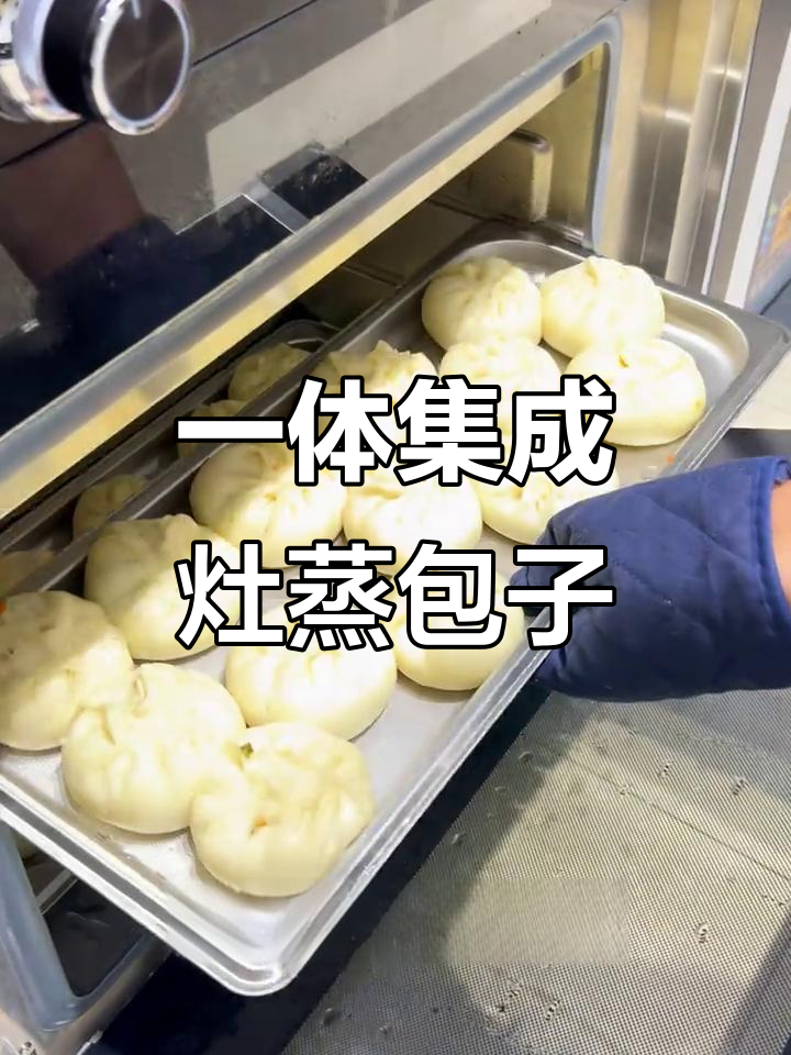 蒸烤一体集成灶,包子轻松搞定!