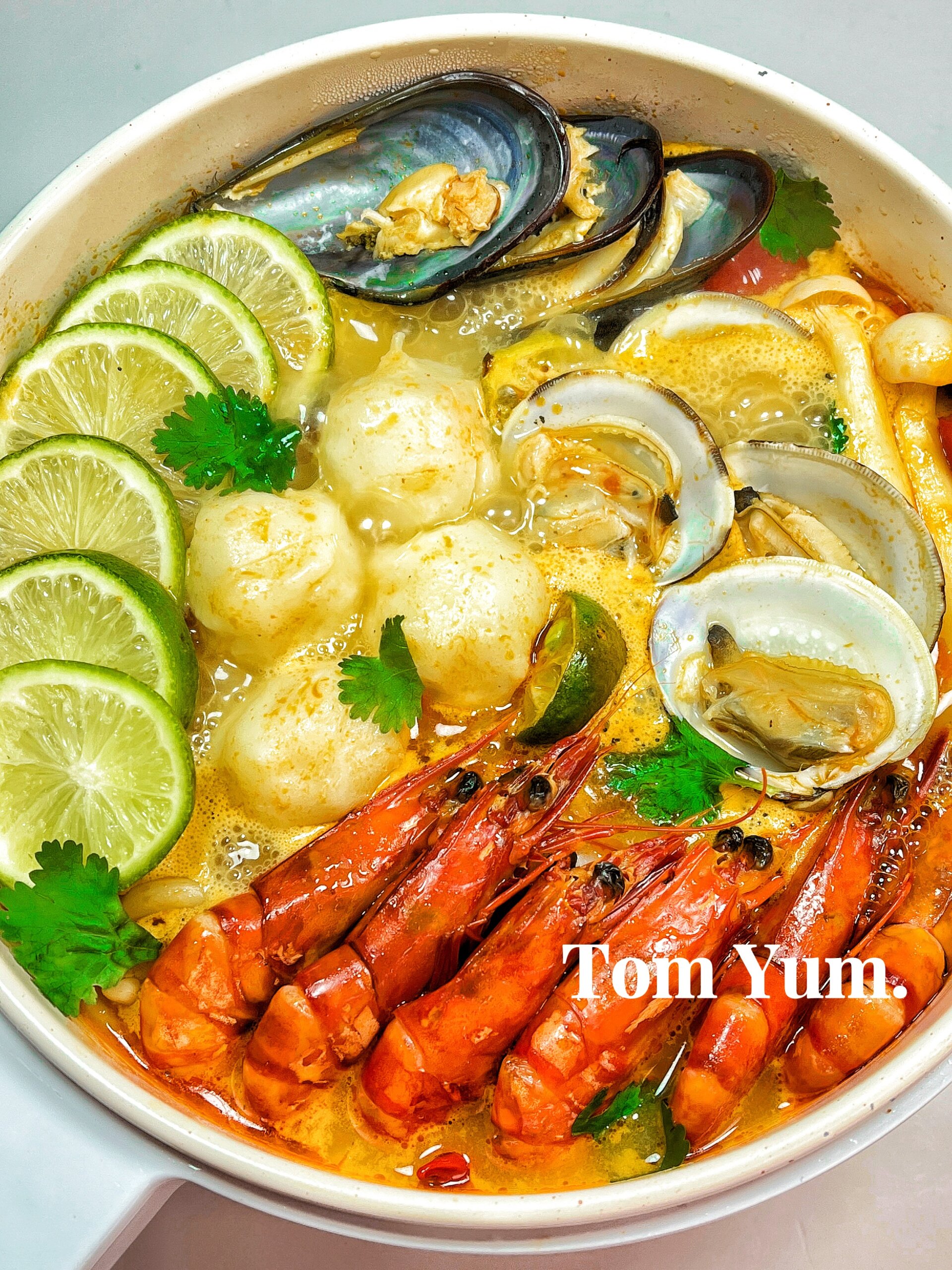 绝了!低卡泰式冬阴功海鲜汤!减脂利器!