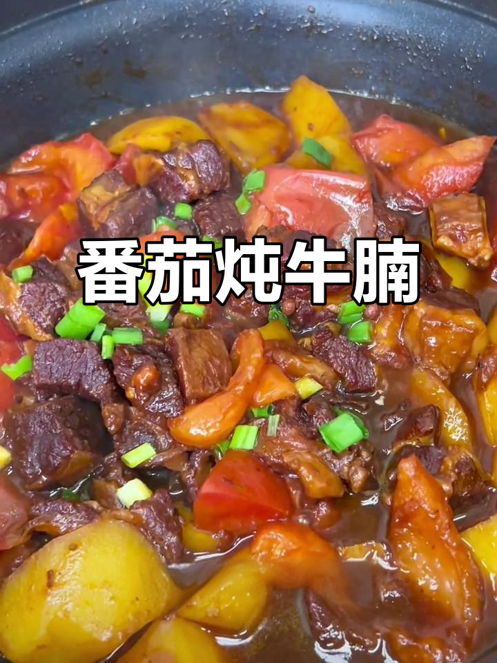 西红柿炖牛腩,家常做法比饭店还好吃,拌饭超下饭