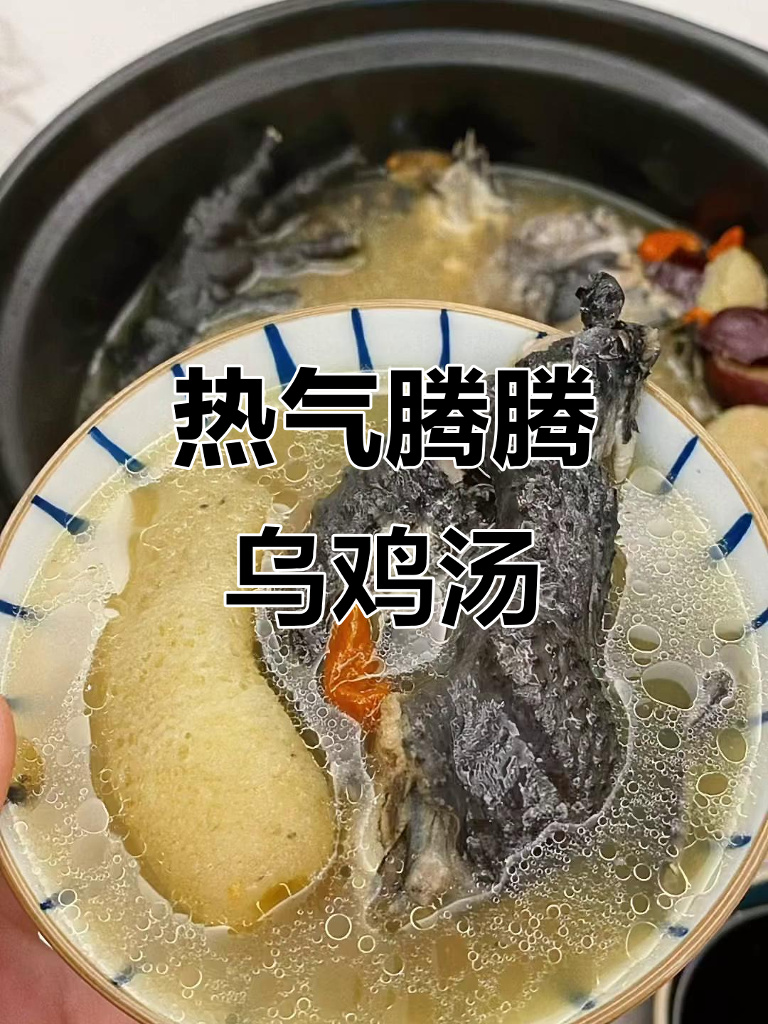 今晚来一碗热腾腾的乌鸡汤,滋补又暖心