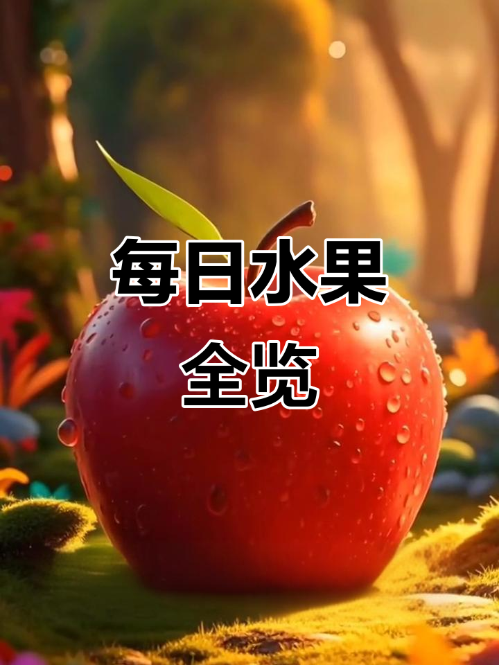 每天水果大集合:苹果、梨子、葡萄,香蕉一应俱全