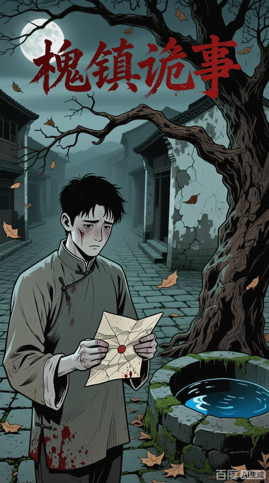 复古漫画风民间恐怖故事