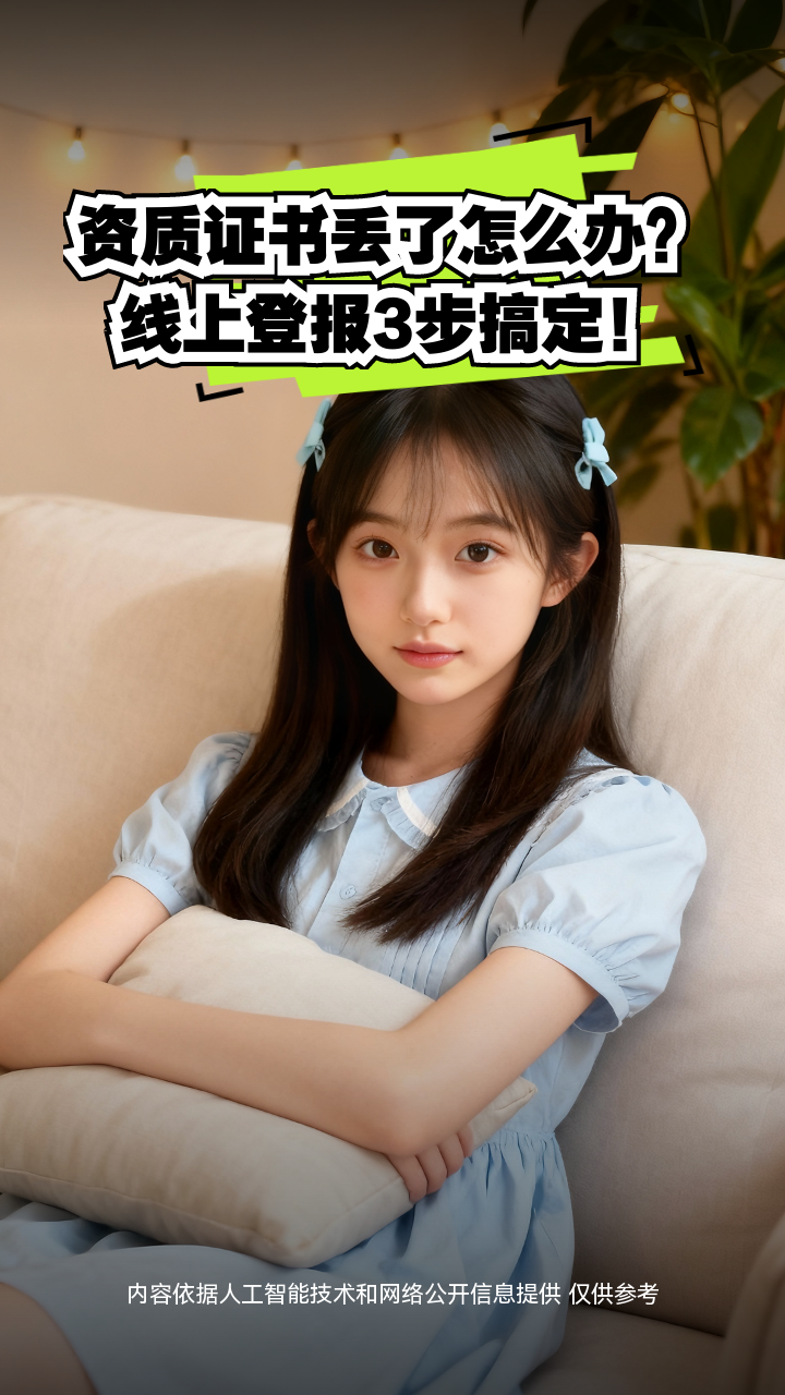 资质证书丢了怎么办？线上登报3步搞定！
