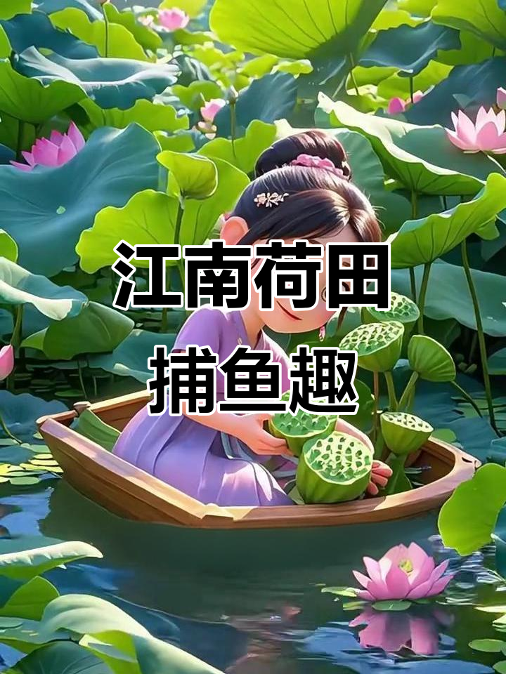 江南采莲季:荷塘鱼戏,乐府诗意