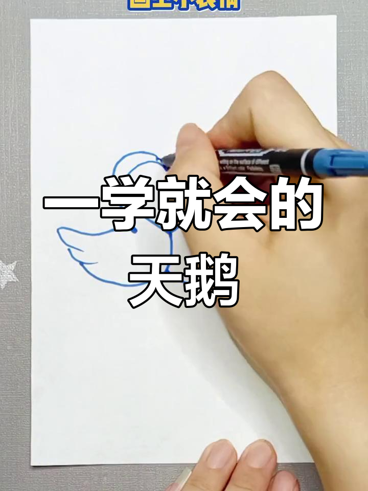 10秒学会画天鹅简笔画,轻松掌握