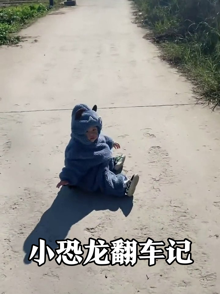 小恐龙看鸡入迷后狂奔,下一秒摔出表情包,萌翻了!