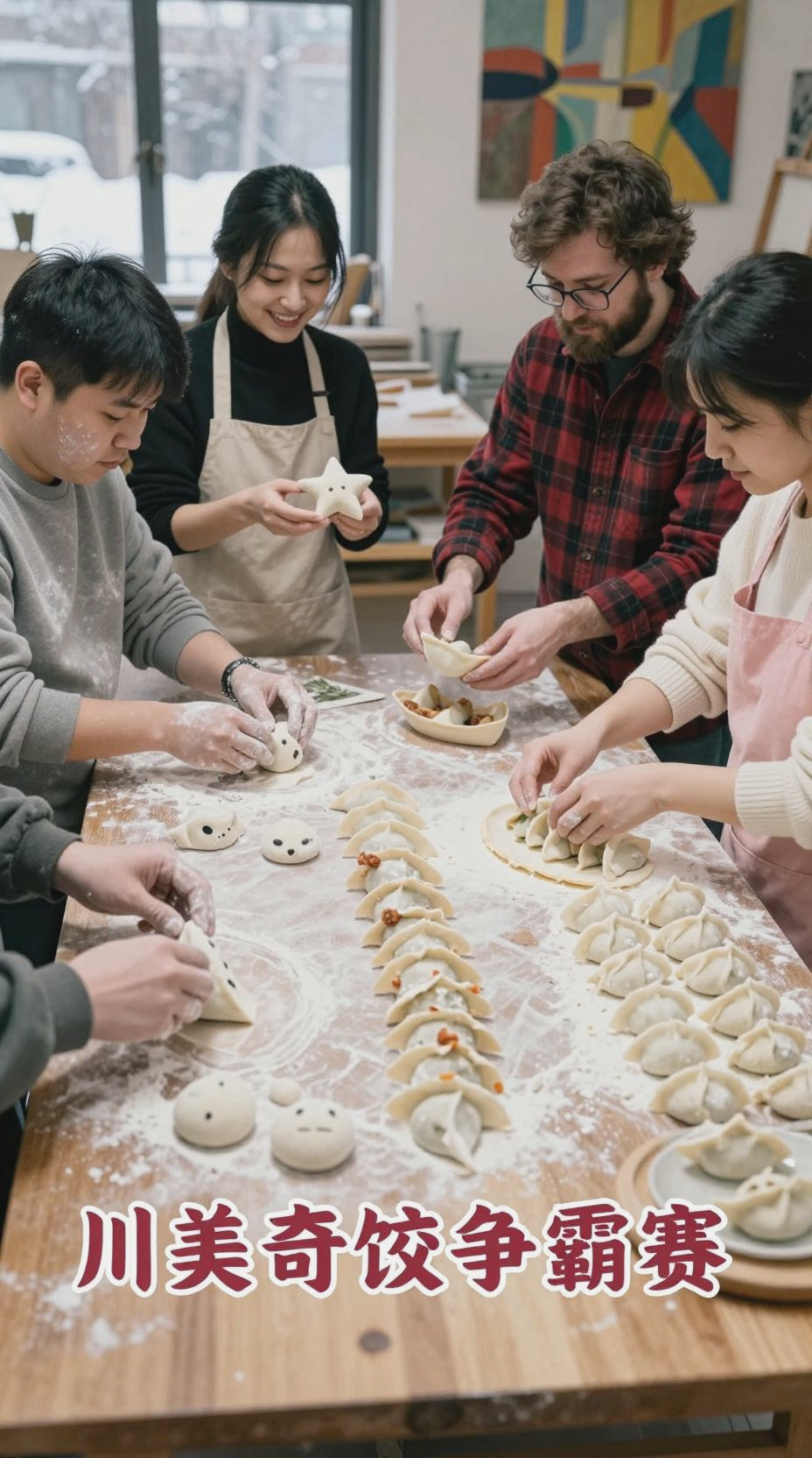 川美包饺子大赛，色香味全弃权