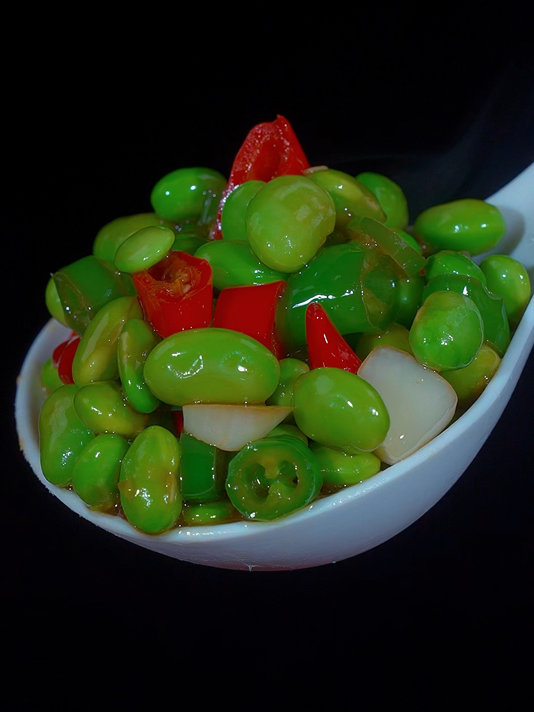 辣椒炒毛豆,好吃又下饭