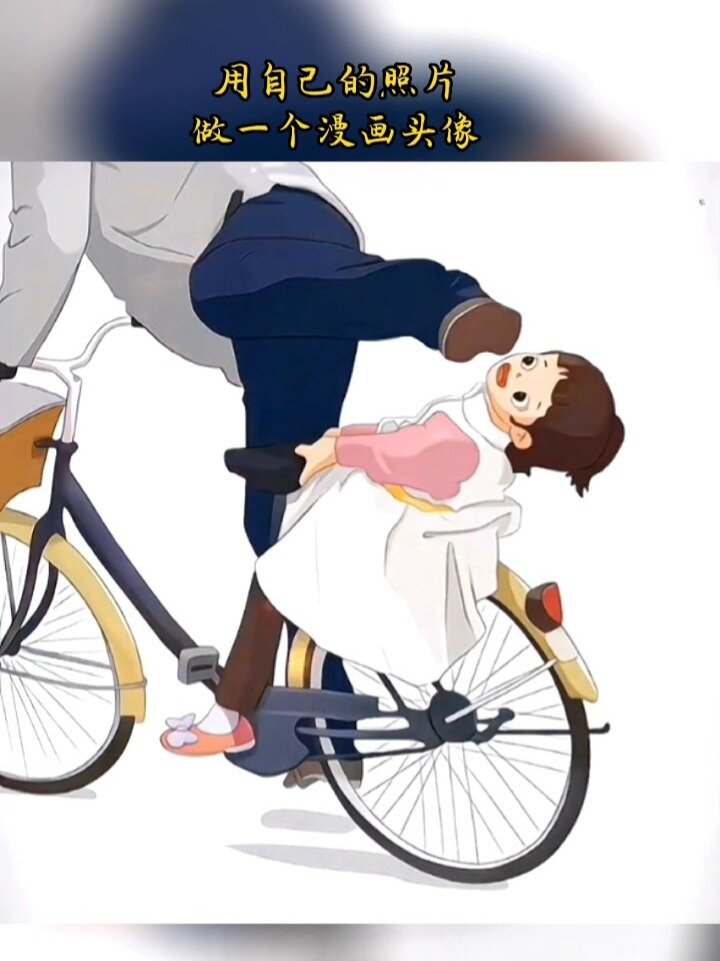 这也太可爱了吧,关于骑自行车的可爱插画