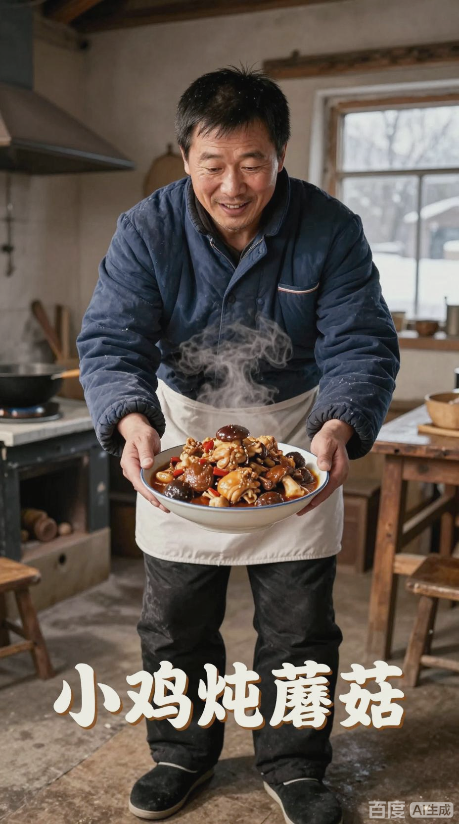 小鸡炖蘑菇,东北冬日的暖心神器