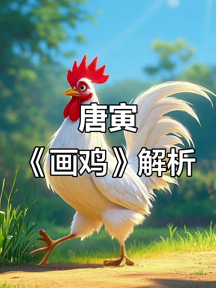 画鸡:唐寅笔下的雪白雄鸡,寓意深刻
