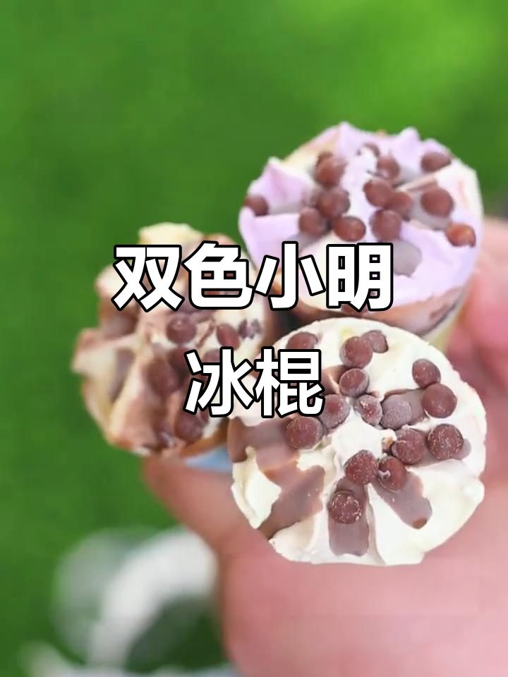 小明双色冰淇淋,脆筒+巧克力豆,双重口味让你爽到脚!