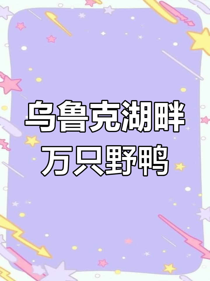万只野鸭落户乌鲁克沙漠公园,生态和谐新景象