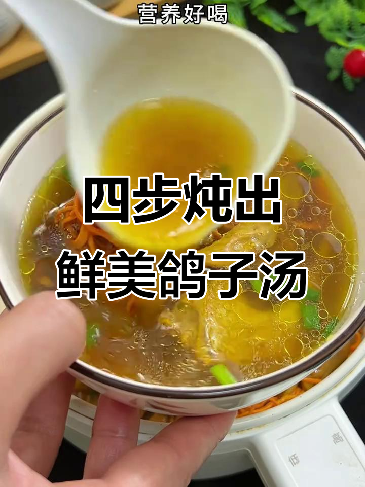 虫草花鸽子汤,简单四步学会营养美味