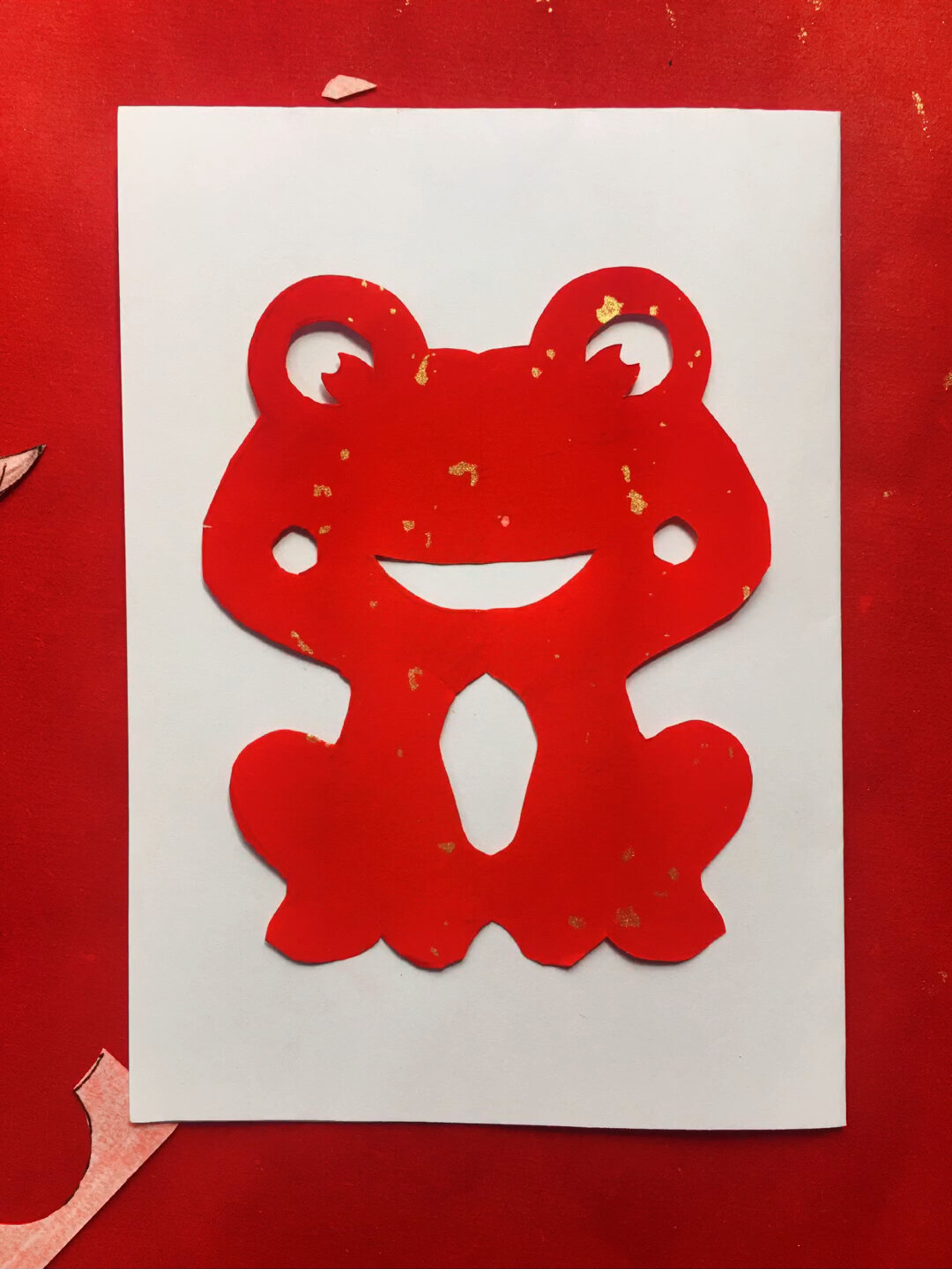 简单对称剪纸青蛙剪纸教程儿童剪纸