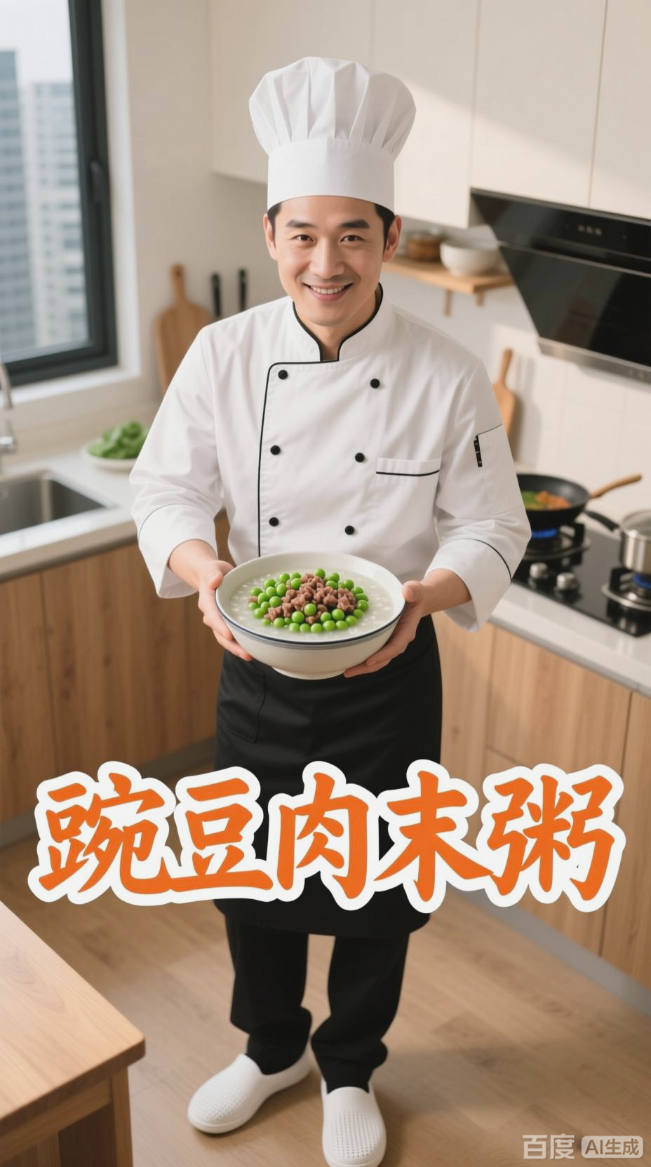 豌豆肉末粥,家常美味轻松做