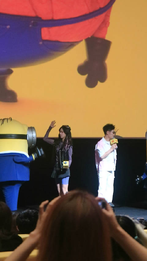 丨神偷奶爸4中国首映礼 电影《神偷奶爸4》中国首映礼现场,为格鲁和波比配音的大鹏、庄达菲一