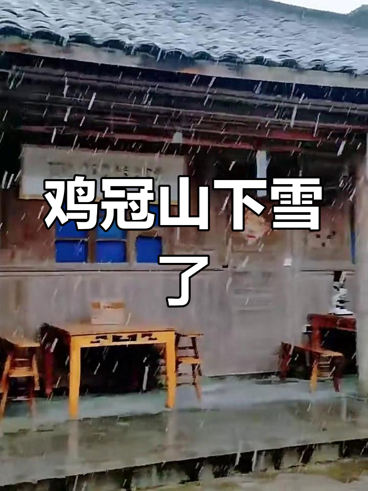 崇州鸡冠山迎来新雪,成都周边美景再现!