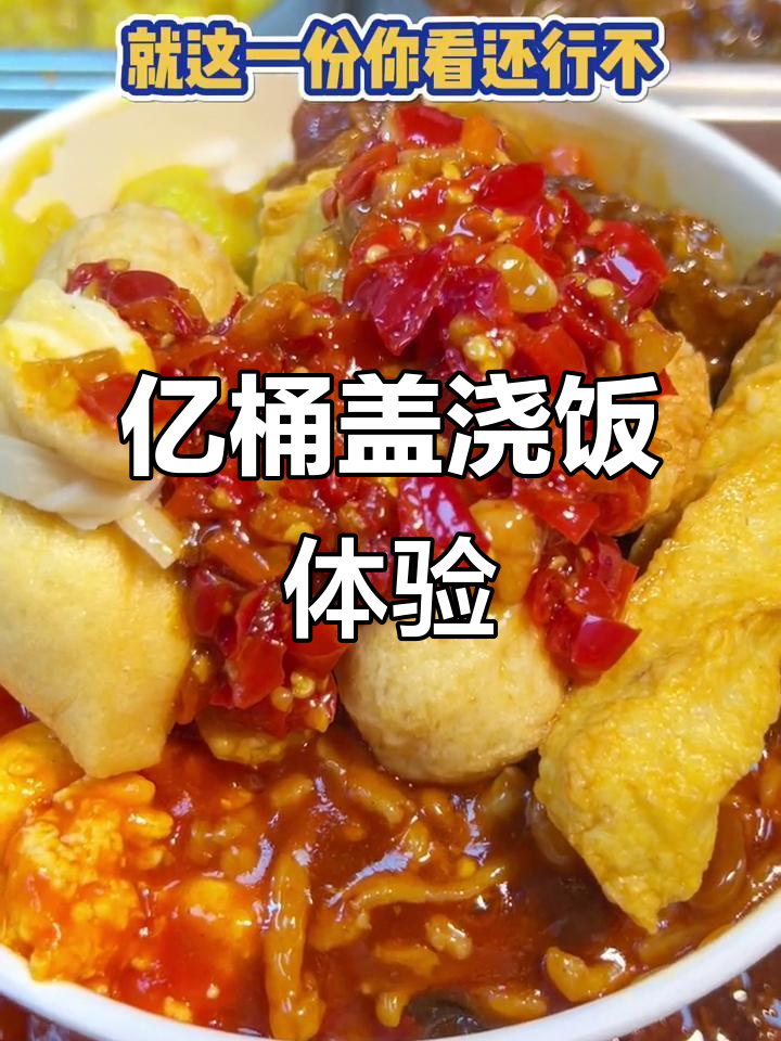 粉丝专程打车来吃，亿桶盖浇饭到底值不值？