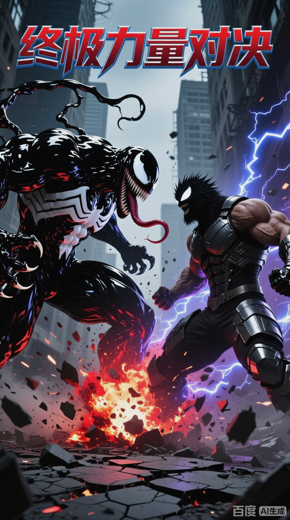 肌肉毒液与猛男的力量对决