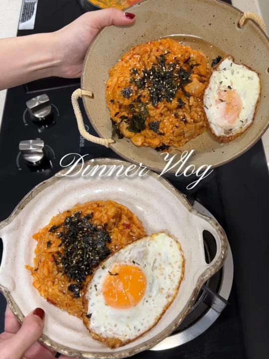 二人食|酸辣开胃的辣白菜鸡肉炒饭