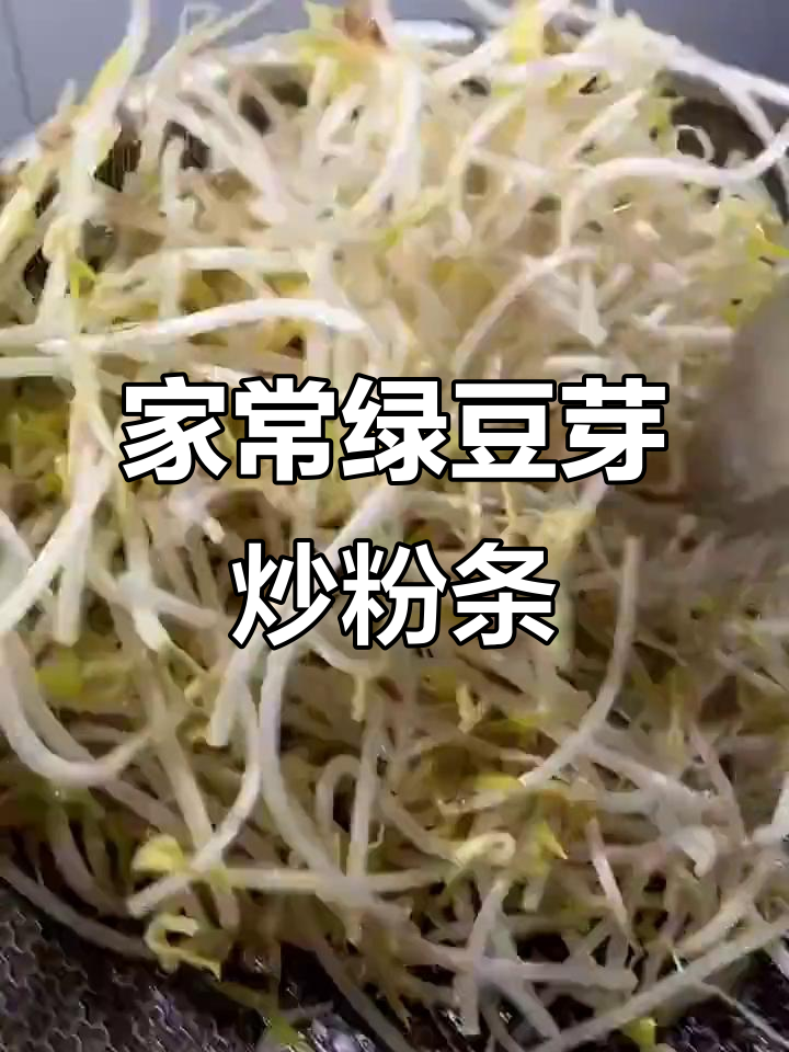 绿豆芽炒粉条,家常美味轻松做