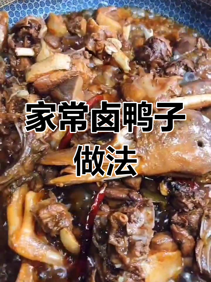 农家散养鸭子的家常卤制法,简单又美味