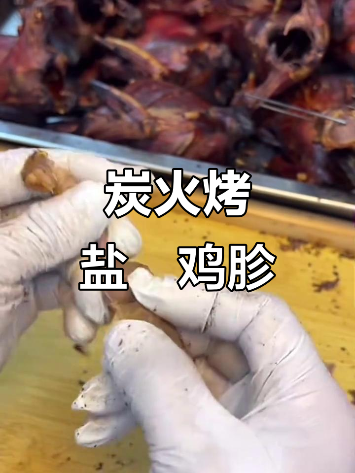 东北炭火烤盐焗鸡胗,外焦里嫩,口感超赞!